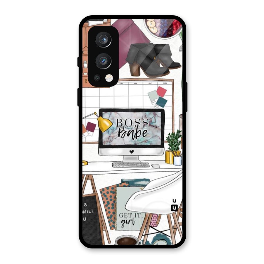 Boss Babe Glass Back Case for OnePlus Nord 2 5G
