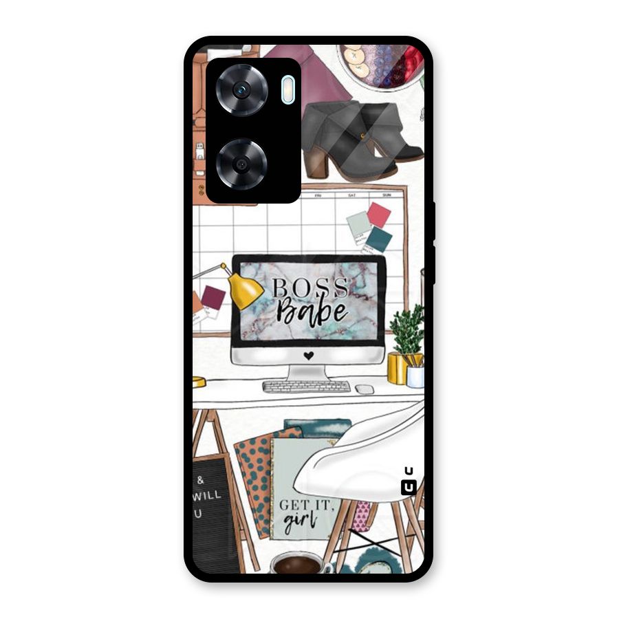 Boss Babe Glass Back Case for Oppo A77