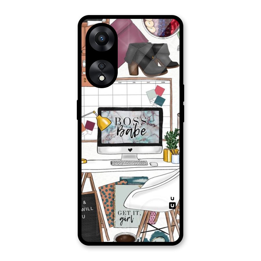 Boss Babe Glass Back Case for Oppo A78