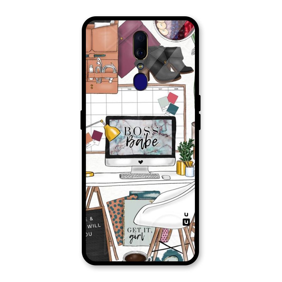 Boss Babe Glass Back Case for Oppo F11