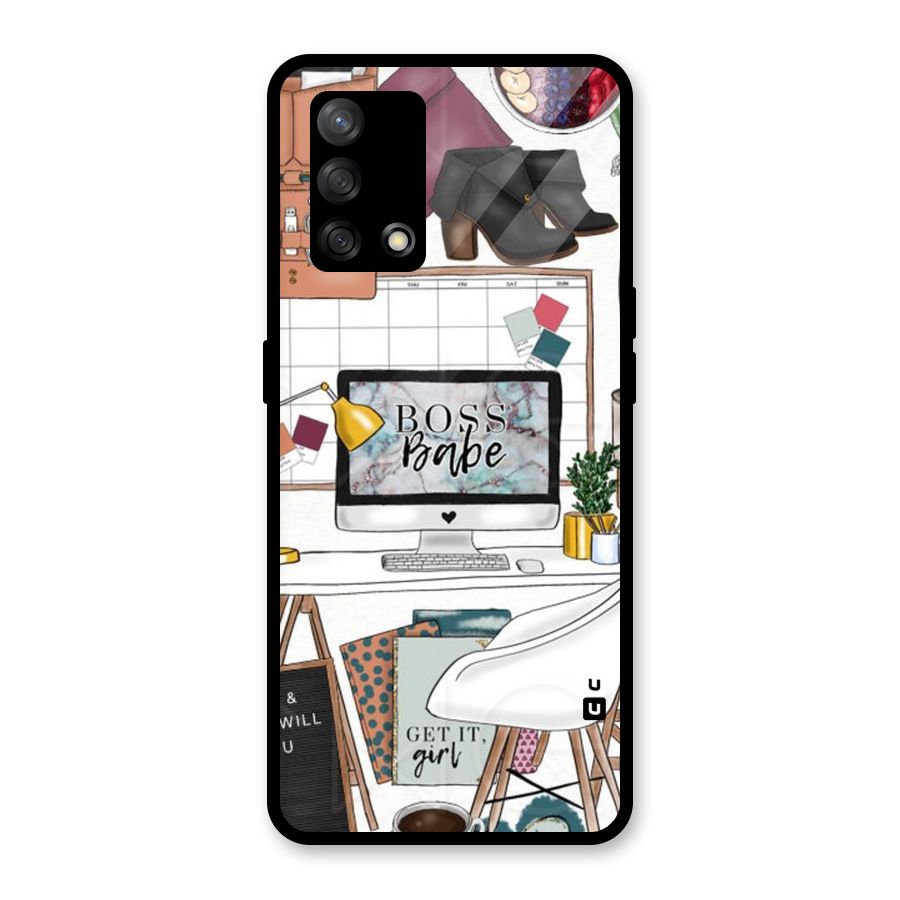 Boss Babe Glass Back Case for Oppo F19