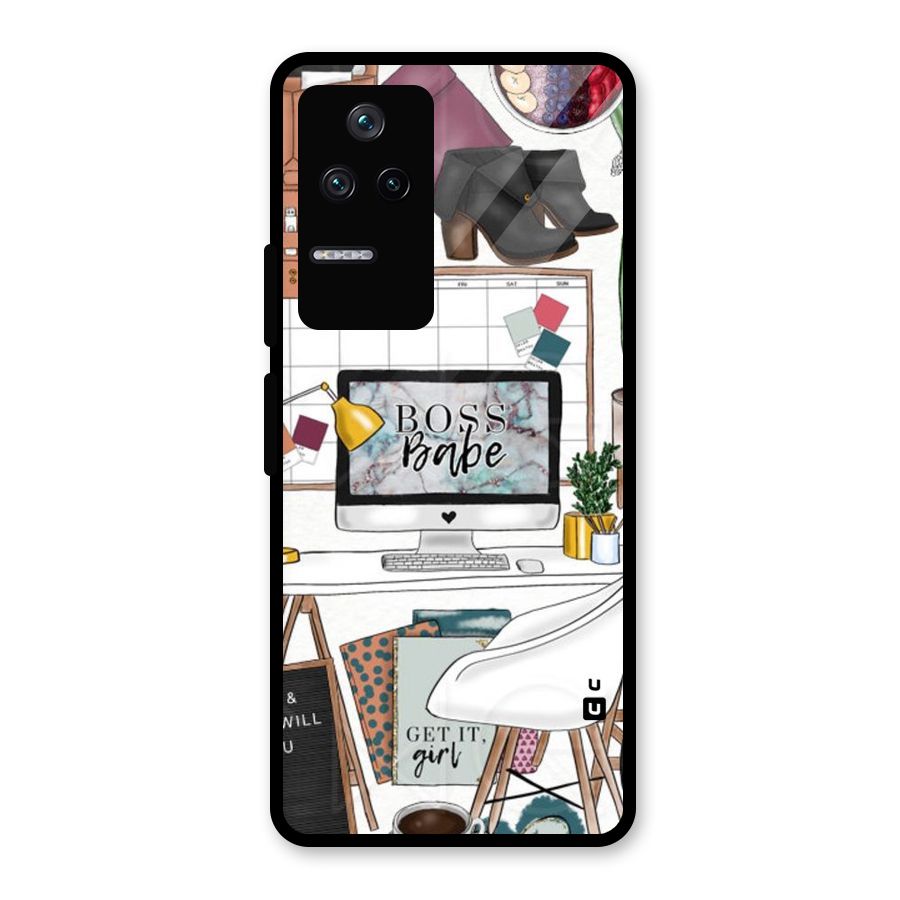Boss Babe Glass Back Case for Poco F4 5G