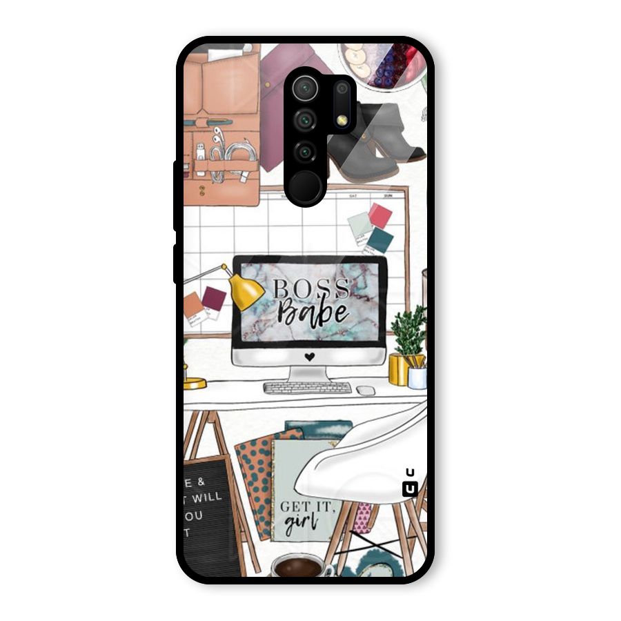 Boss Babe Glass Back Case for Poco M2