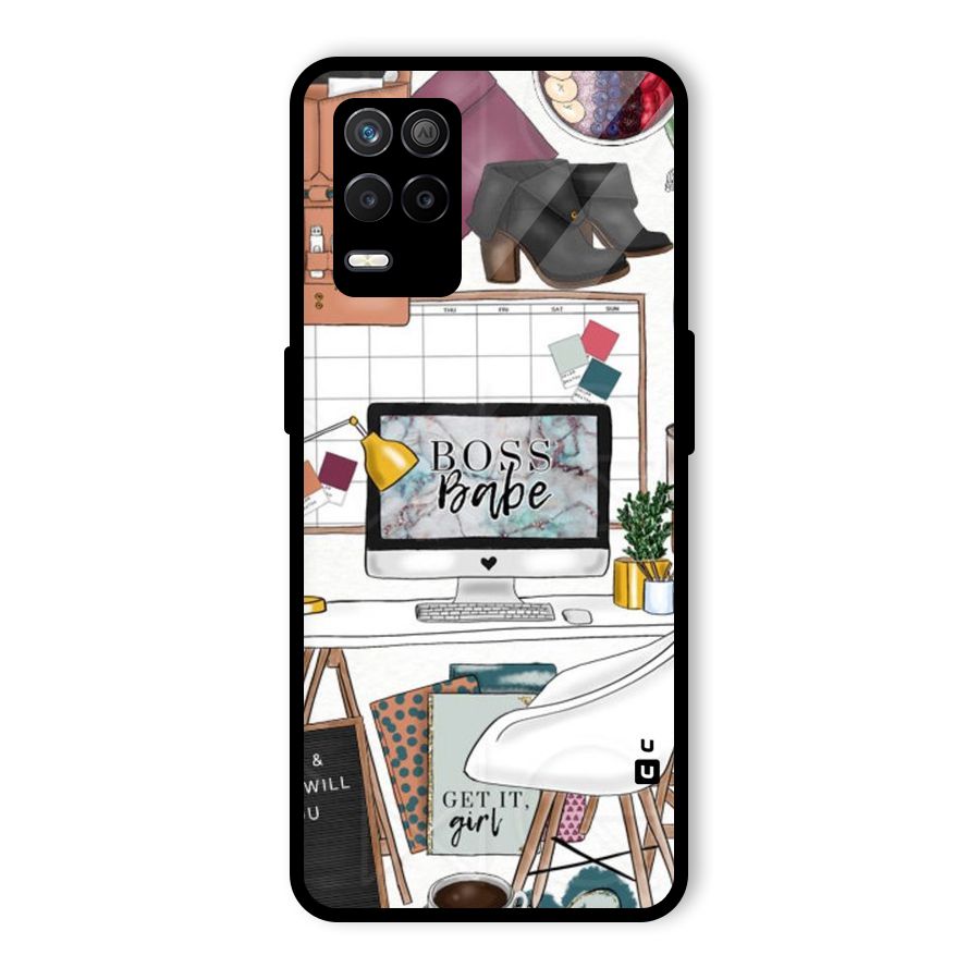 Boss Babe Glass Back Case for Realme 8 5G
