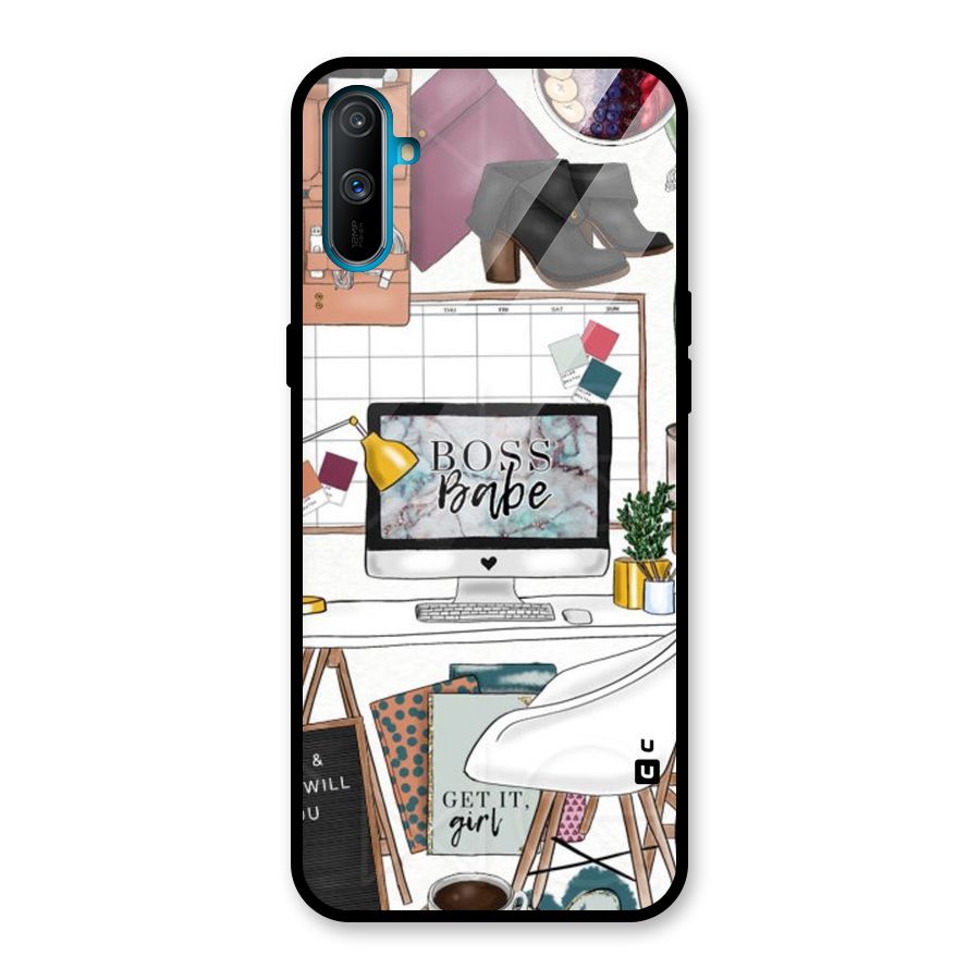 Boss Babe Glass Back Case for Realme C3