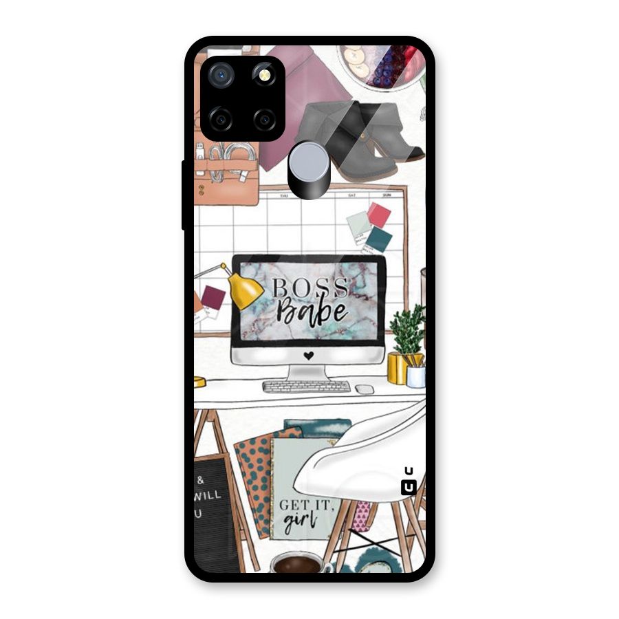 Boss Babe Glass Back Case for Realme Narzo 20