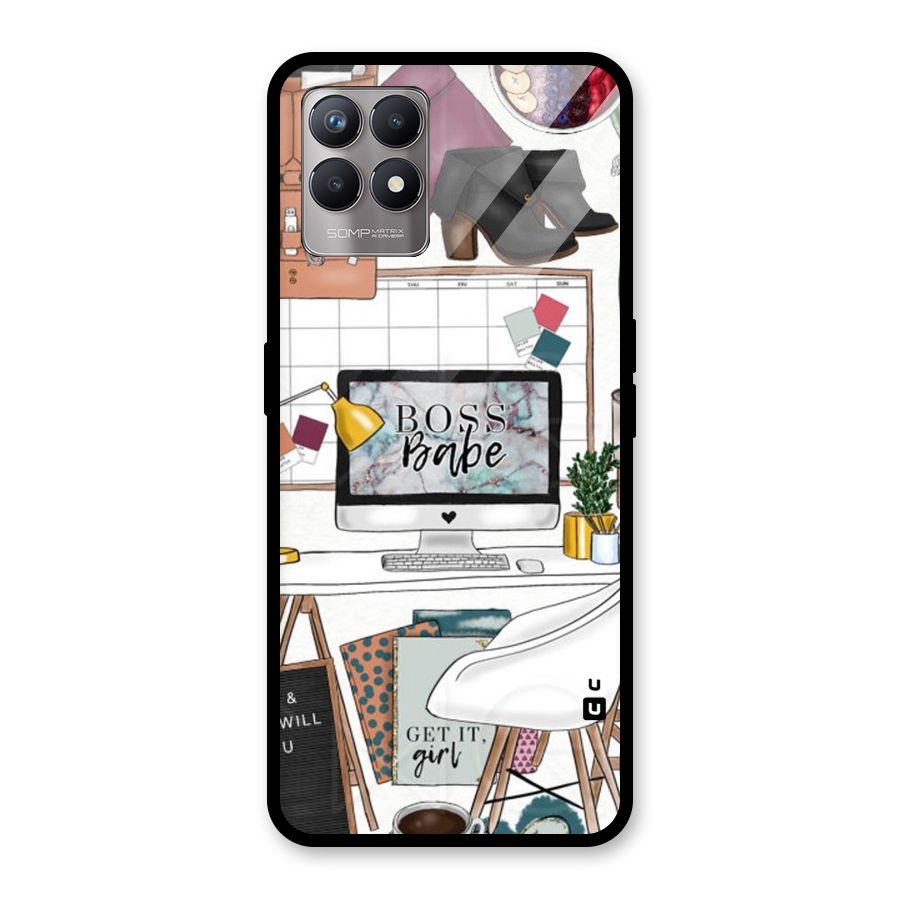 Boss Babe Glass Back Case for Realme Narzo 50