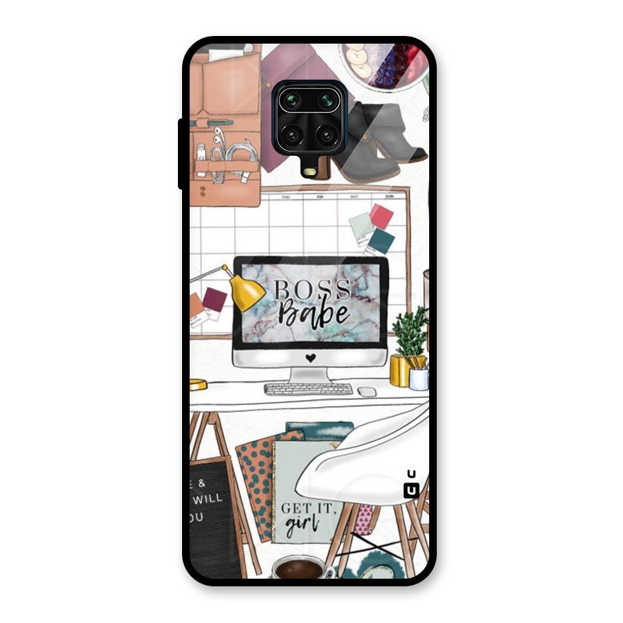 Boss Babe Glass Back Case for Redmi Note 10 Lite
