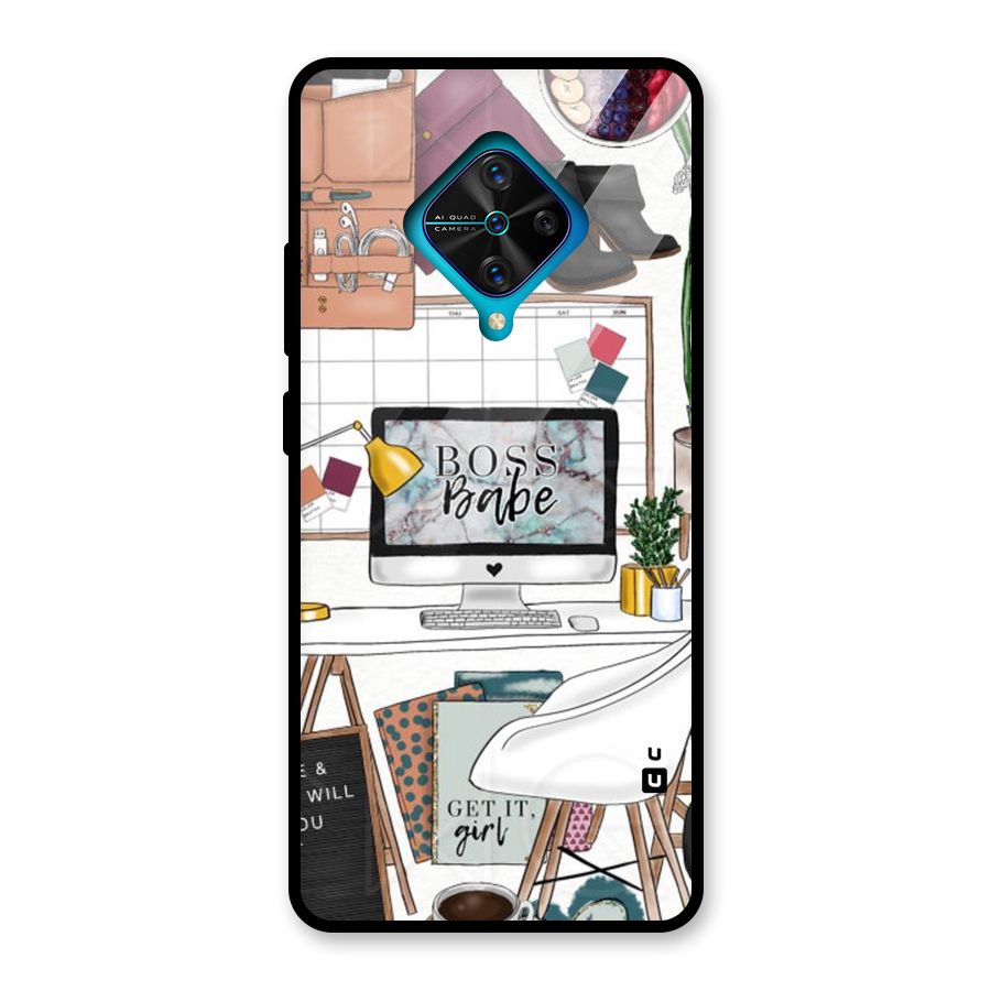 Boss Babe Glass Back Case for Vivo S1 Pro