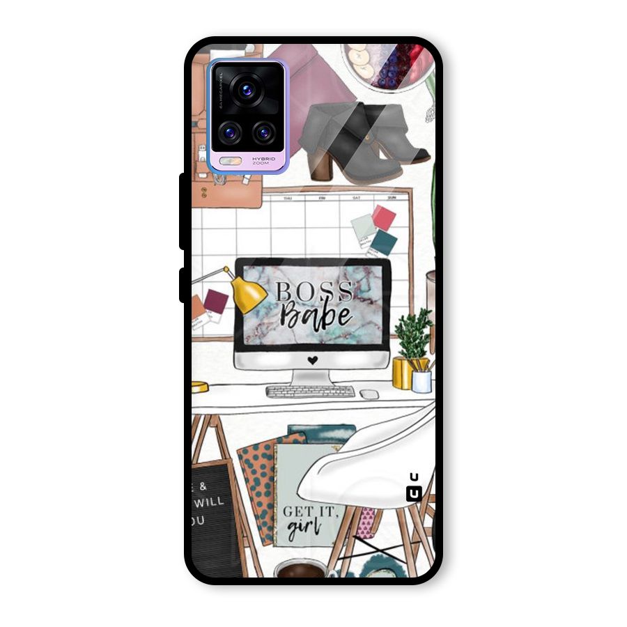 Boss Babe Glass Back Case for Vivo V20 Pro