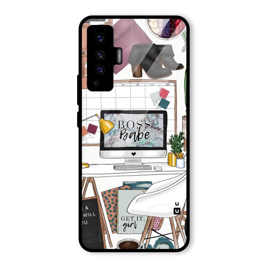 Boss Babe Glass Back Case for Vivo X50