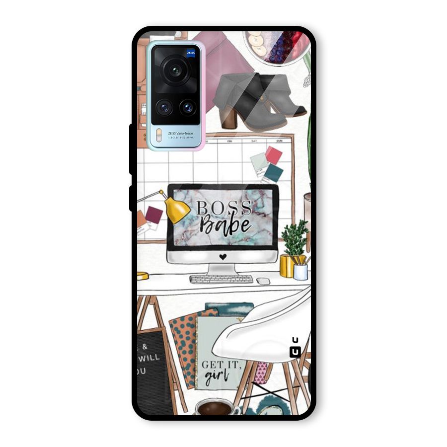Boss Babe Glass Back Case for Vivo X60