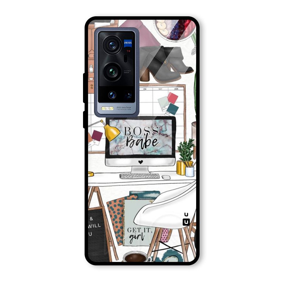 Boss Babe Glass Back Case for Vivo X60 Pro Plus