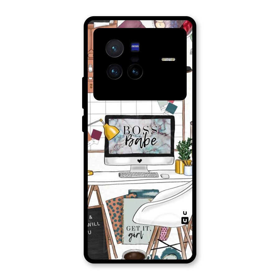 Boss Babe Glass Back Case for Vivo X80