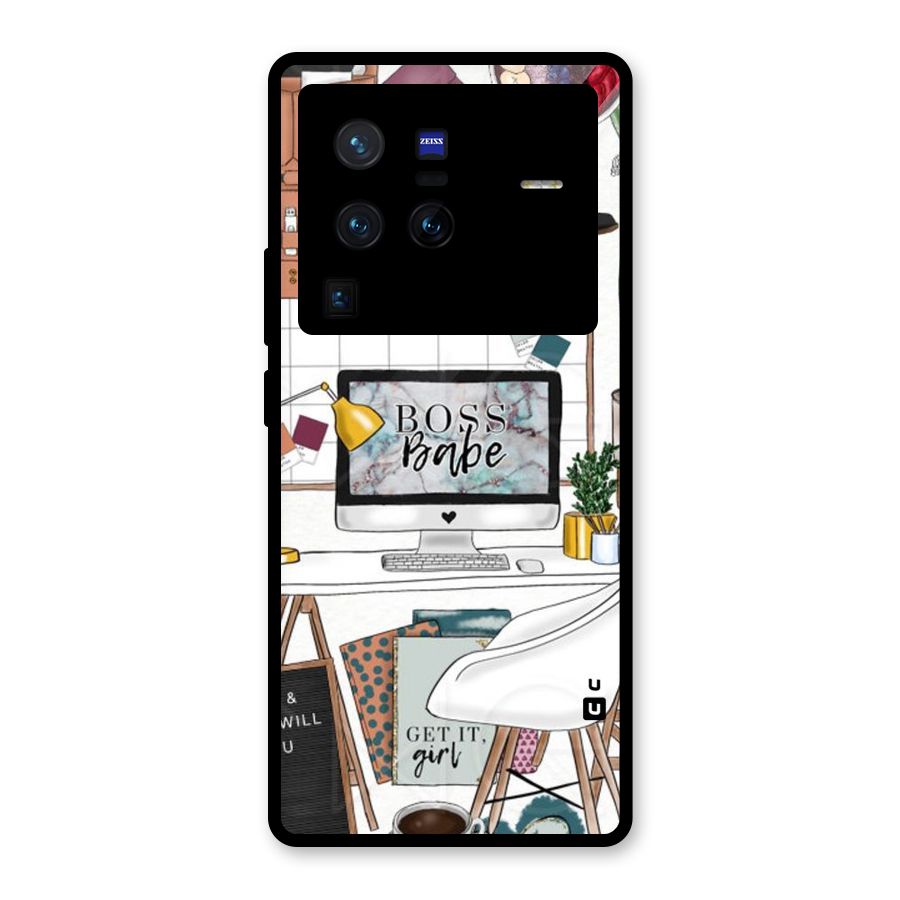 Boss Babe Glass Back Case for Vivo X80 Pro