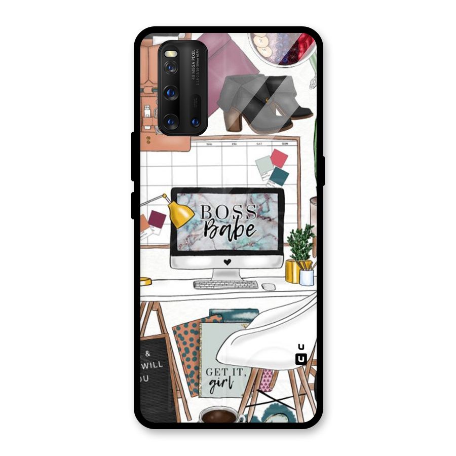 Boss Babe Glass Back Case for Vivo iQOO 3