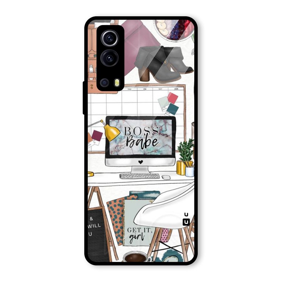 Boss Babe Glass Back Case for Vivo iQOO Z3