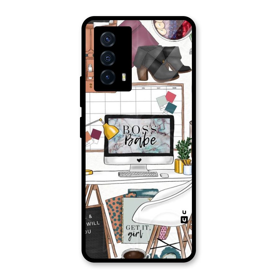 Boss Babe Glass Back Case for Vivo iQOO Z5