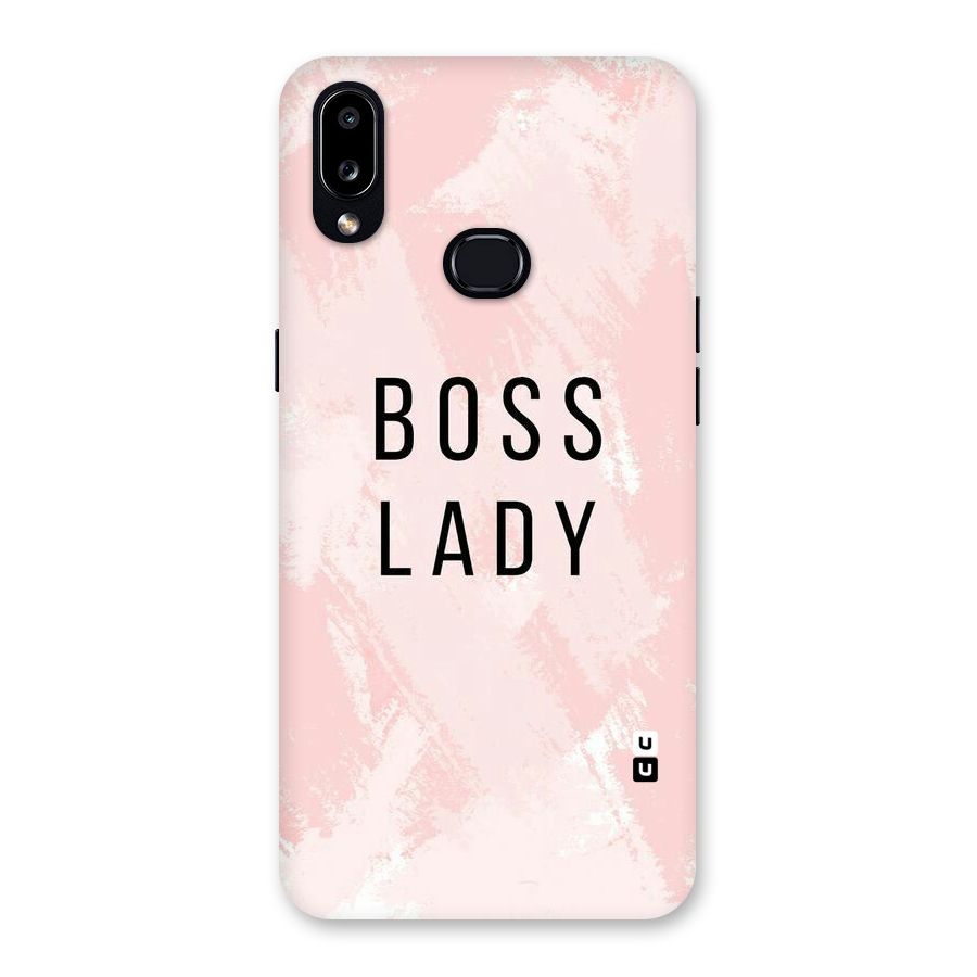 Boss Lady Pink Back Case for Galaxy A10s