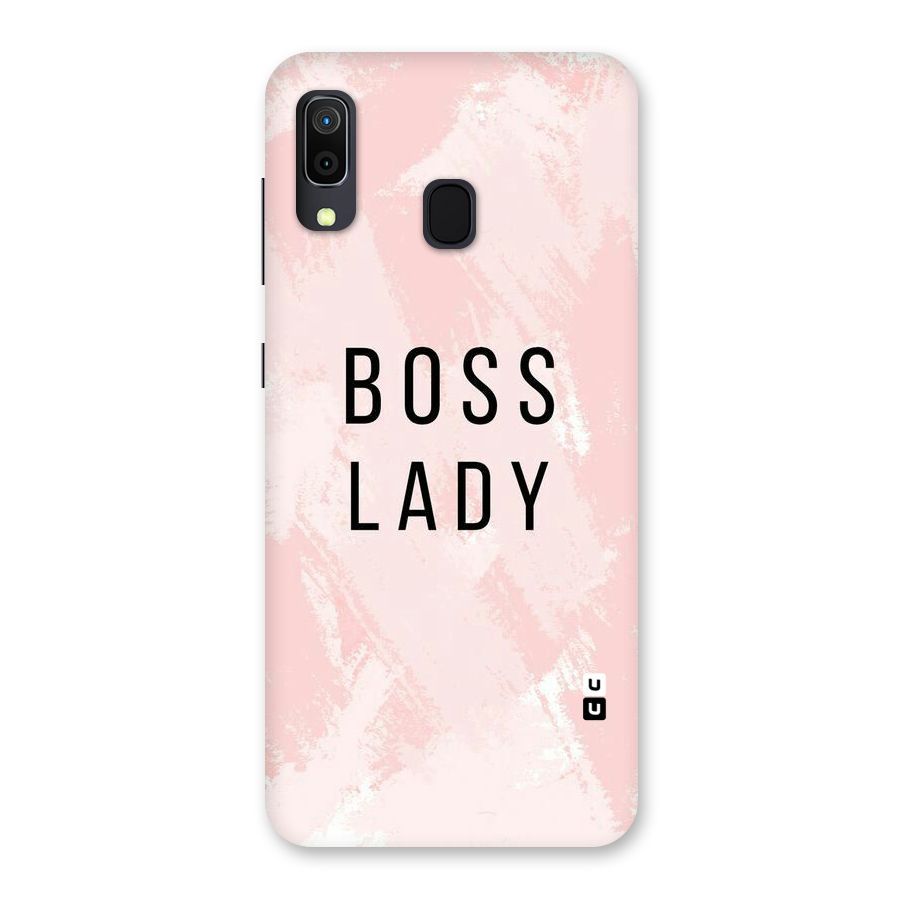 Boss Lady Pink Back Case for Galaxy A30