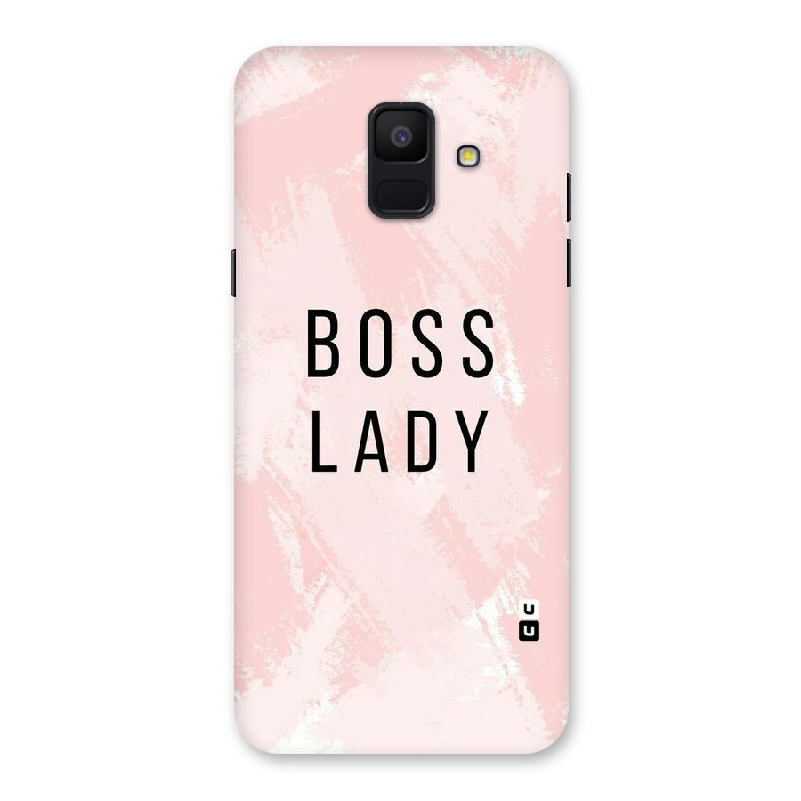 Boss Lady Pink Back Case for Galaxy A6 (2018)