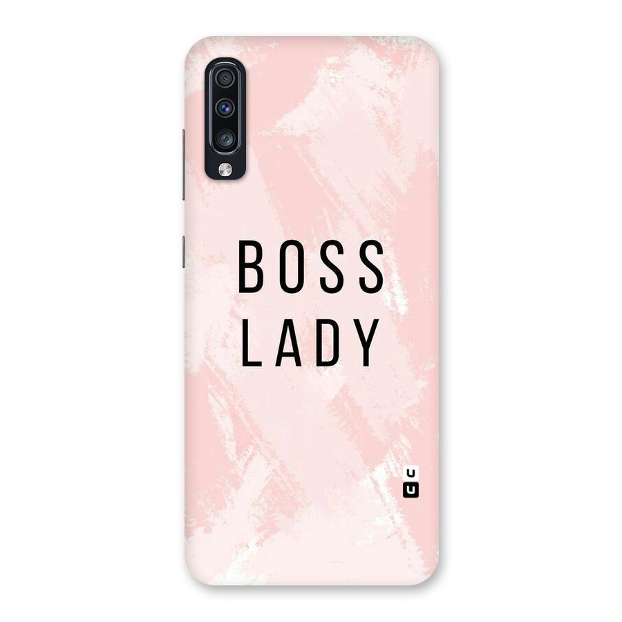 Boss Lady Pink Back Case for Galaxy A70s