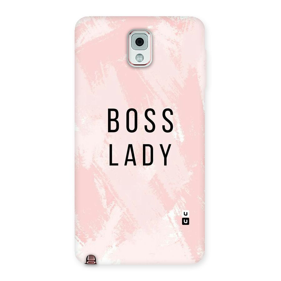 Boss Lady Pink Back Case for Galaxy Note 3