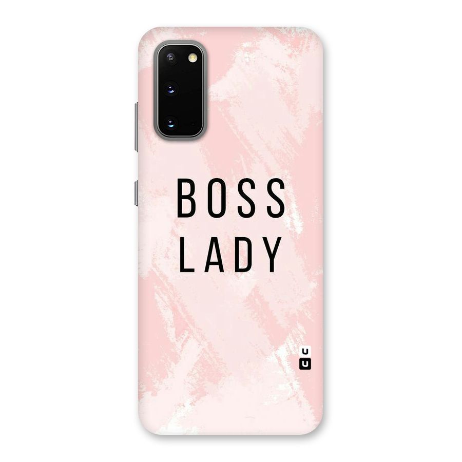 Boss Lady Pink Back Case for Galaxy S20