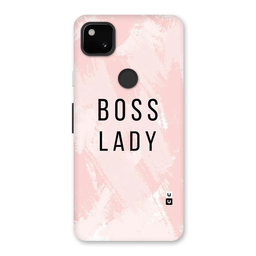 Boss Lady Pink Back Case for Google Pixel 4a