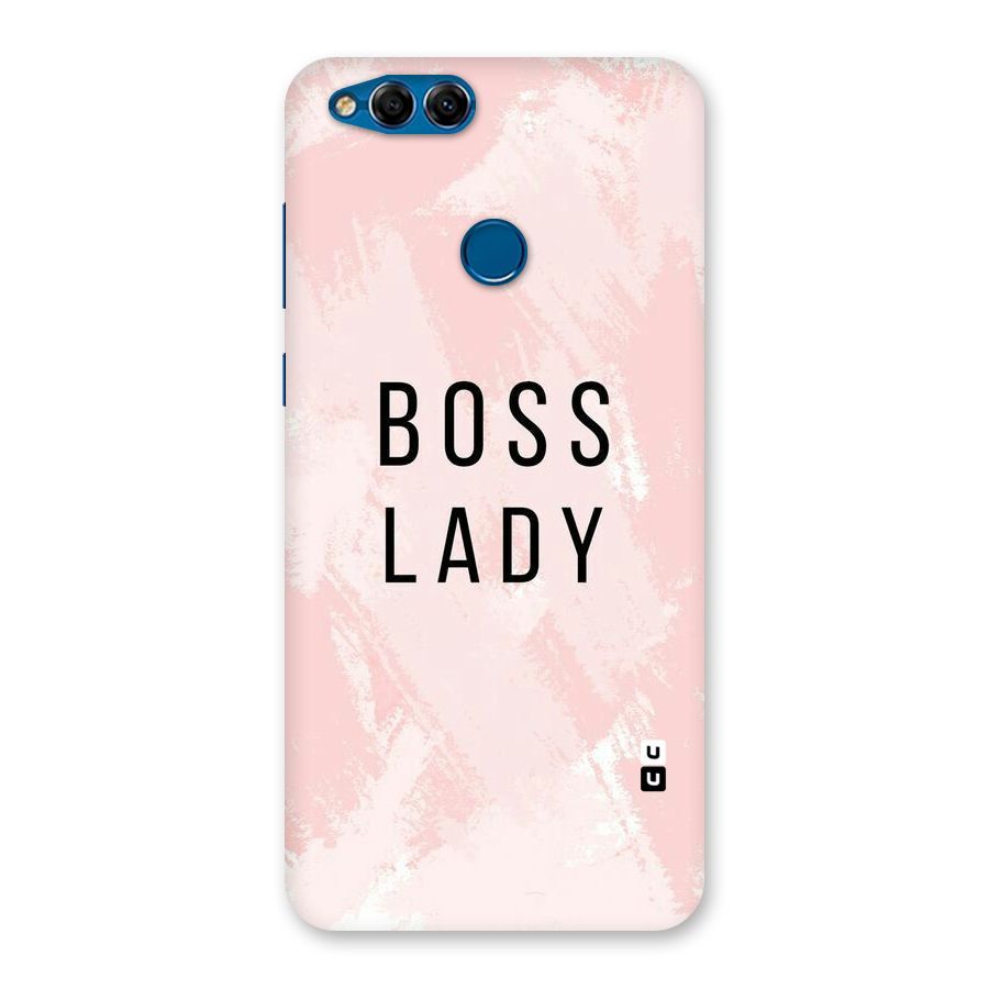 Boss Lady Pink Back Case for Honor 7X