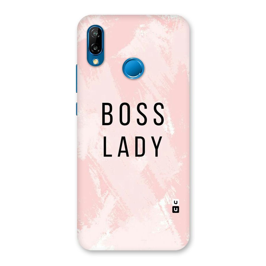 Boss Lady Pink Back Case for Huawei P20 Lite