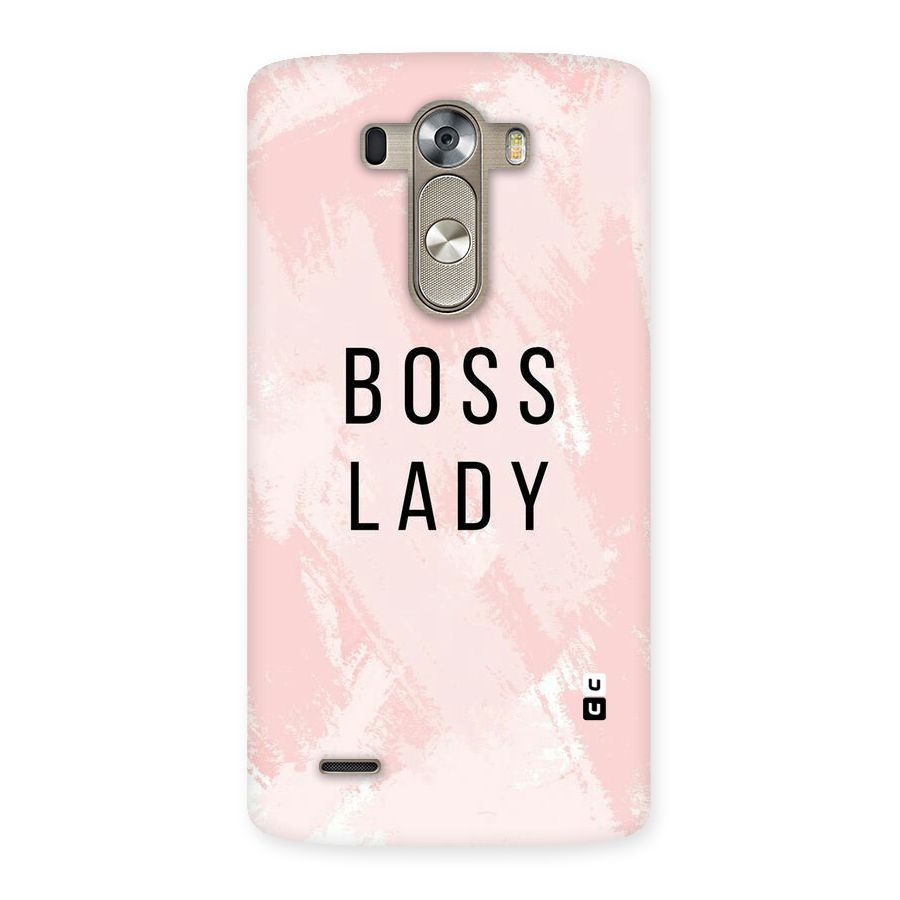 Boss Lady Pink Back Case for LG G3