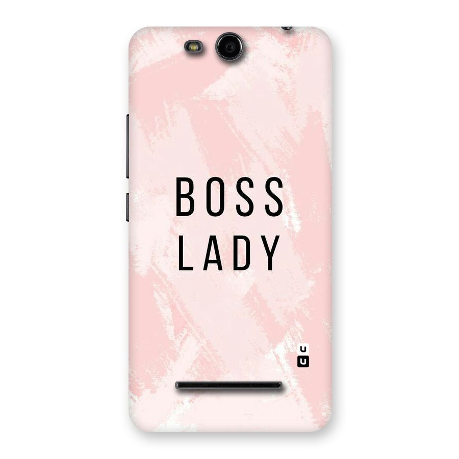 Boss Lady Pink Back Case for Micromax Canvas Juice 3 Q392