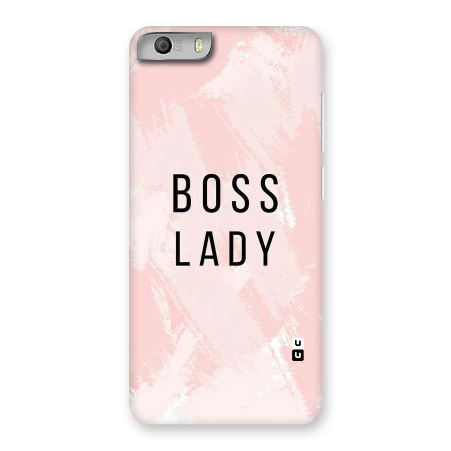 Boss Lady Pink Back Case for Micromax Canvas Knight 2