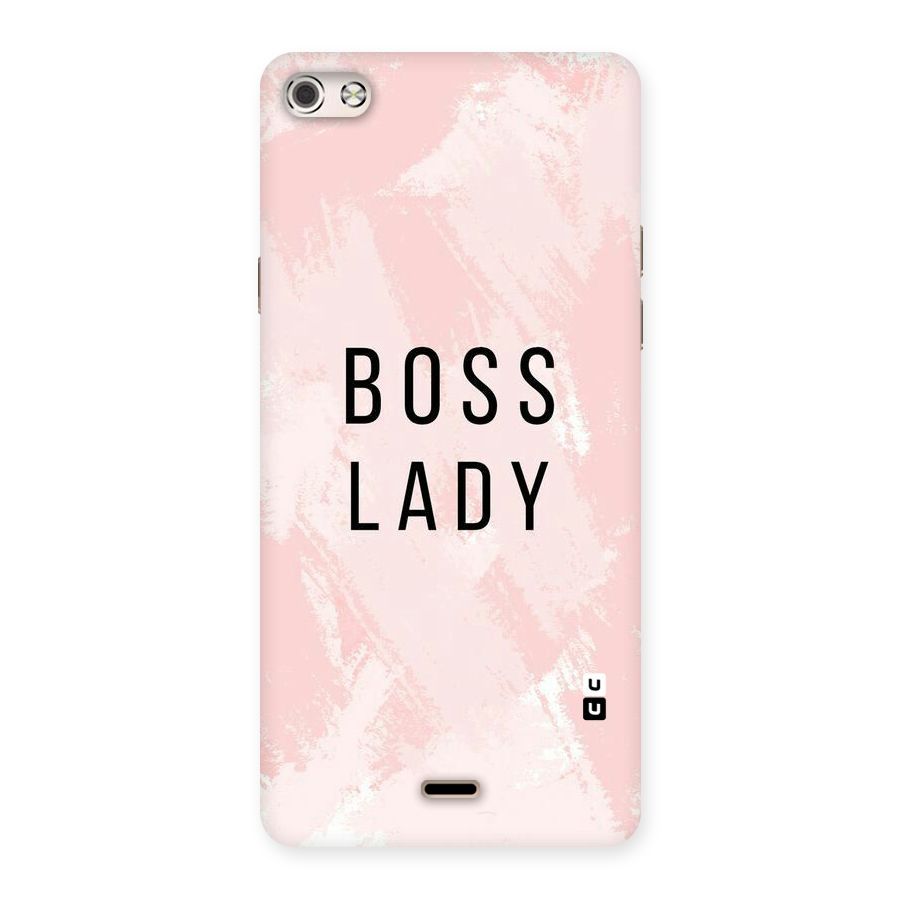 Boss Lady Pink Back Case for Micromax Canvas Silver 5