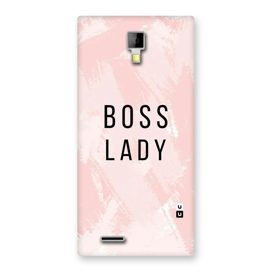 Boss Lady Pink Back Case for Micromax Canvas Xpress A99