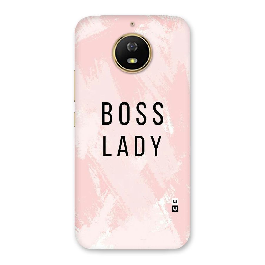 Boss Lady Pink Back Case for Moto G5s