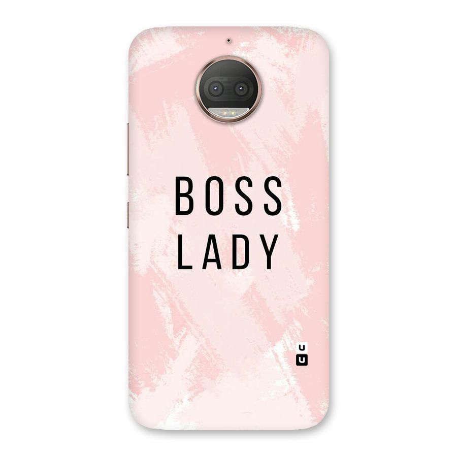Boss Lady Pink Back Case for Moto G5s Plus