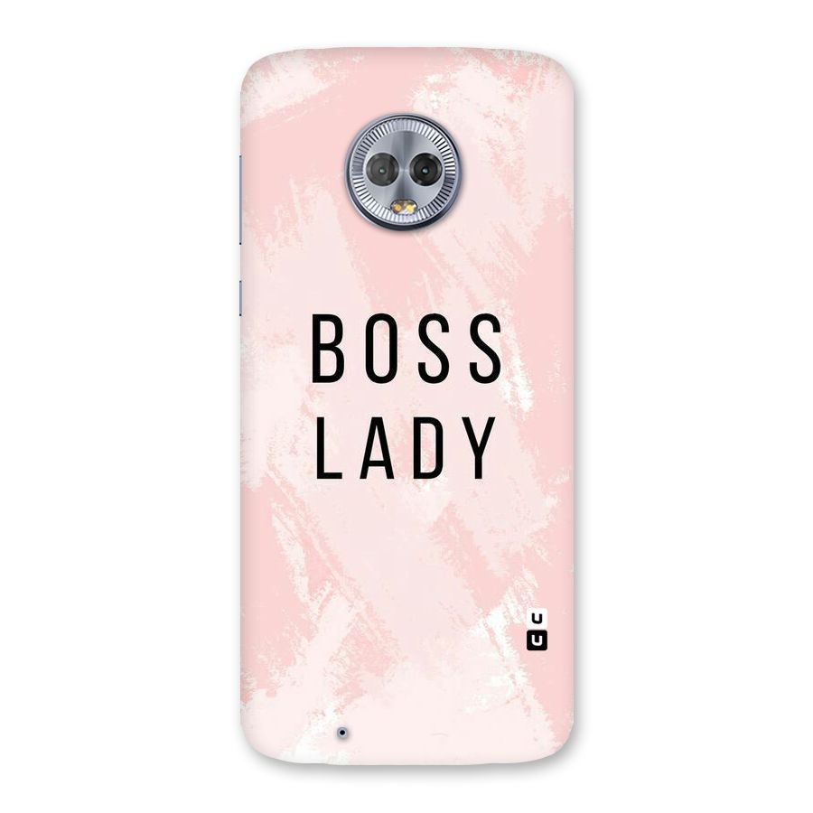 Boss Lady Pink Back Case for Moto G6