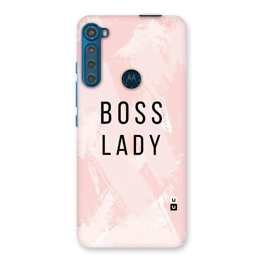 Boss Lady Pink Back Case for Motorola One Fusion Plus