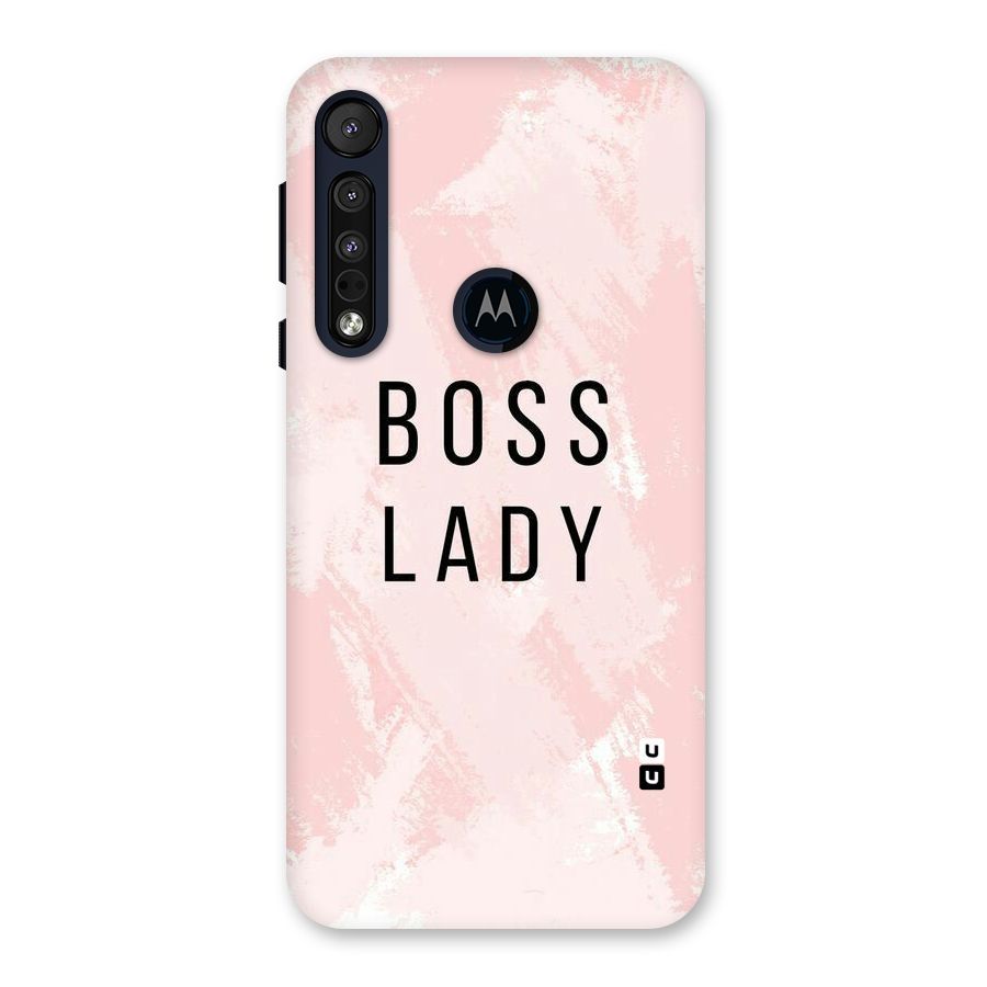 Boss Lady Pink Back Case for Motorola One Macro