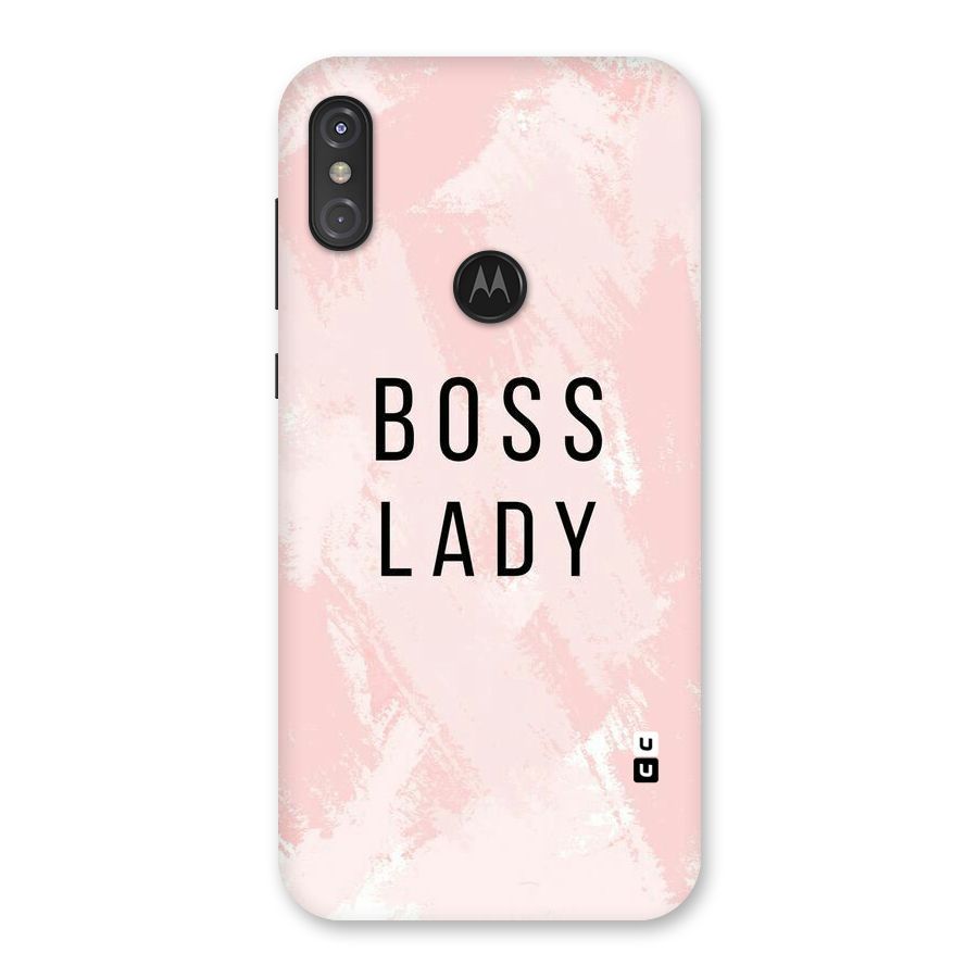 Boss Lady Pink Back Case for Motorola One Power