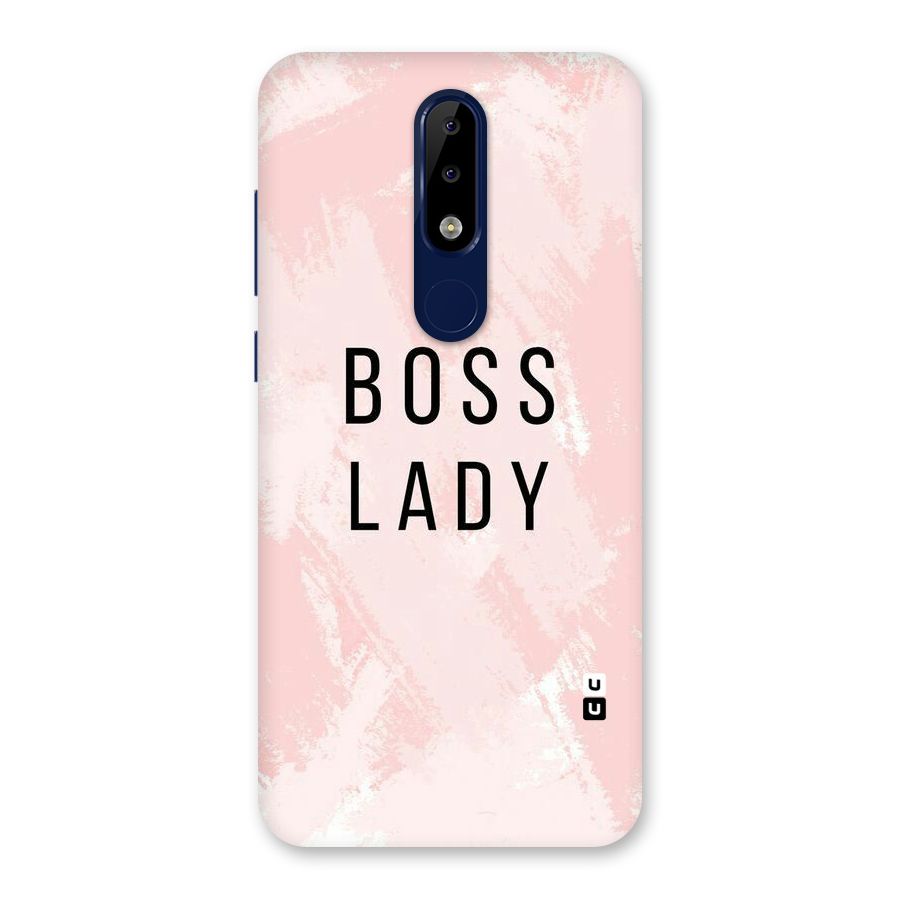 Boss Lady Pink Back Case for Nokia 5.1 Plus