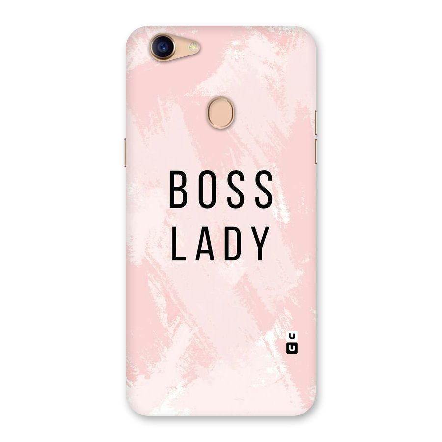 Boss Lady Pink Back Case for Oppo F5 Youth