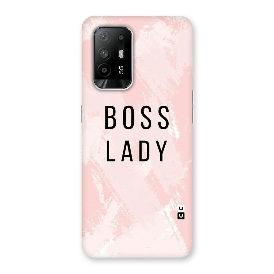 Boss Lady Pink Back Case for Oppo F19 Pro Plus 5G
