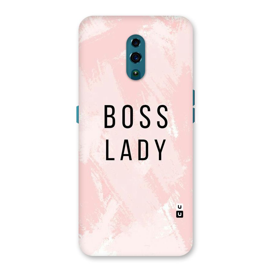 Boss Lady Pink Back Case for Oppo Reno
