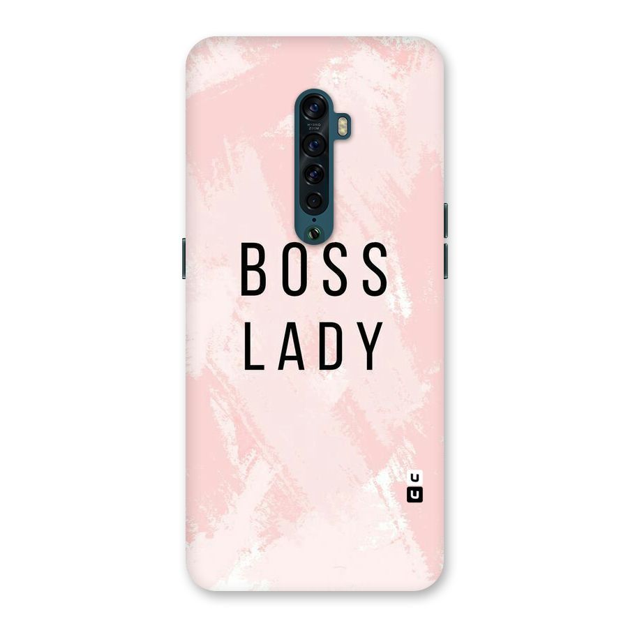 Boss Lady Pink Back Case for Oppo Reno2