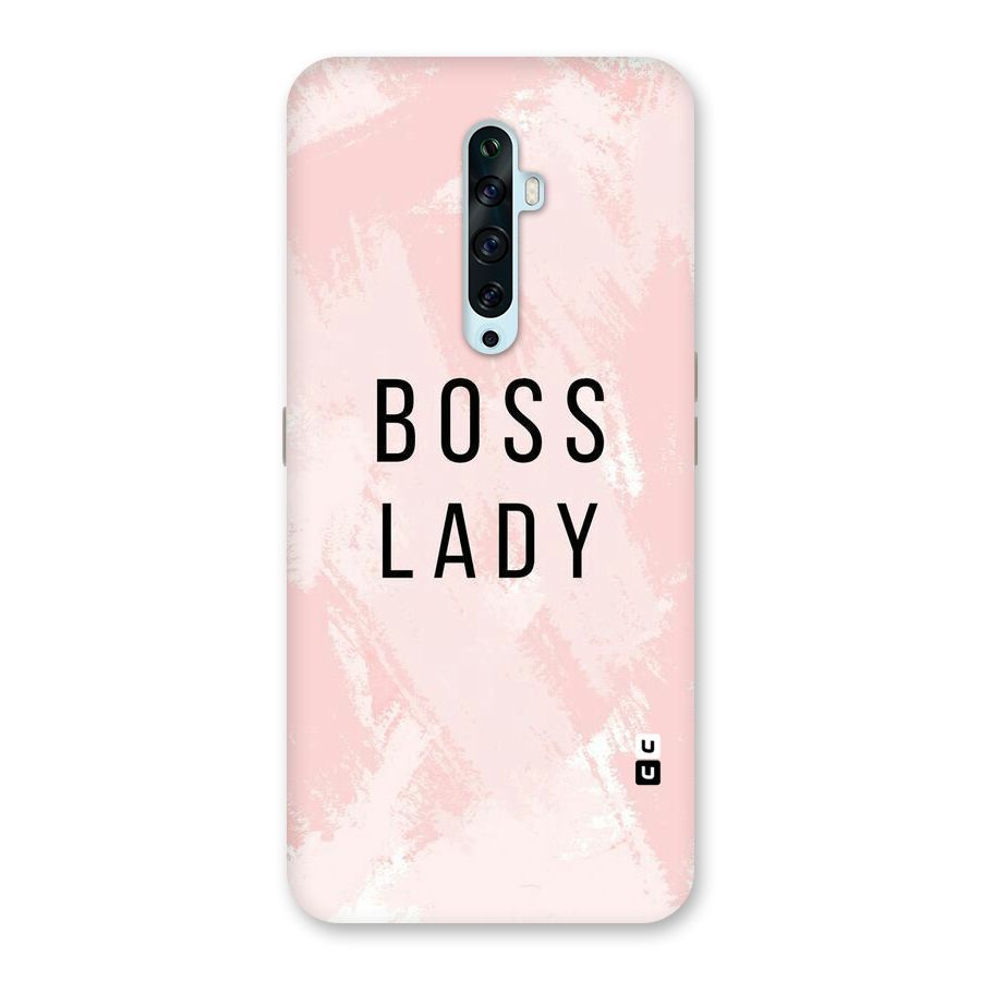 Boss Lady Pink Back Case for Oppo Reno2 F