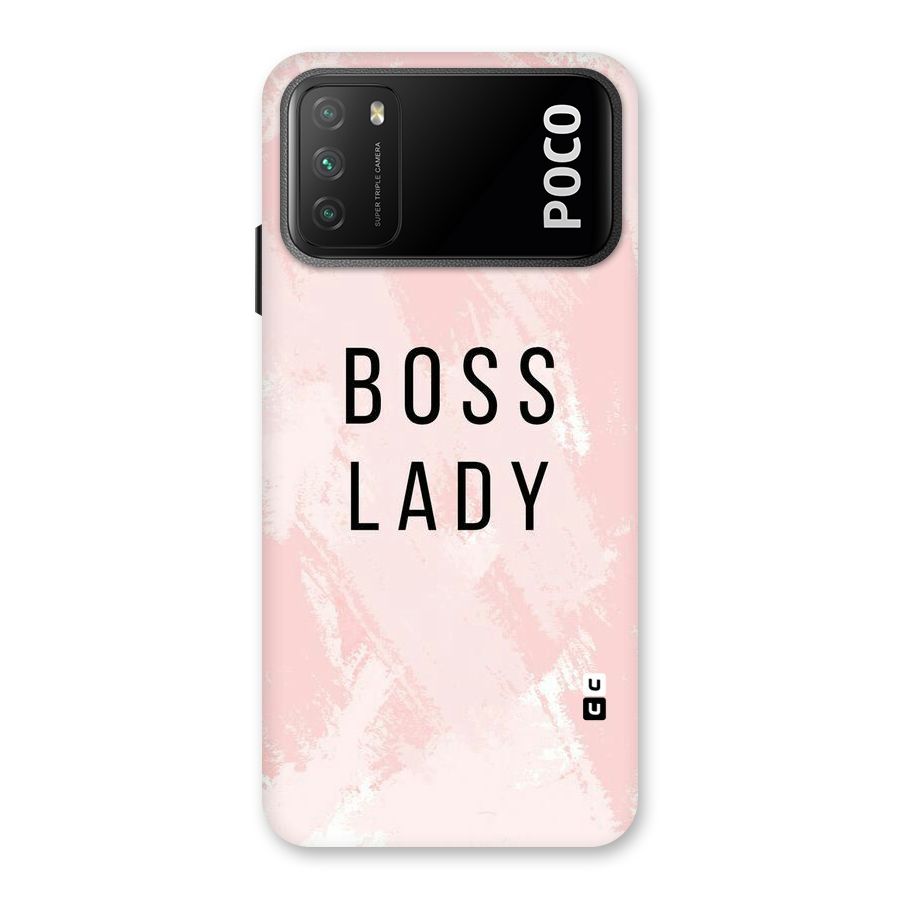 Boss Lady Pink Back Case for Poco M3