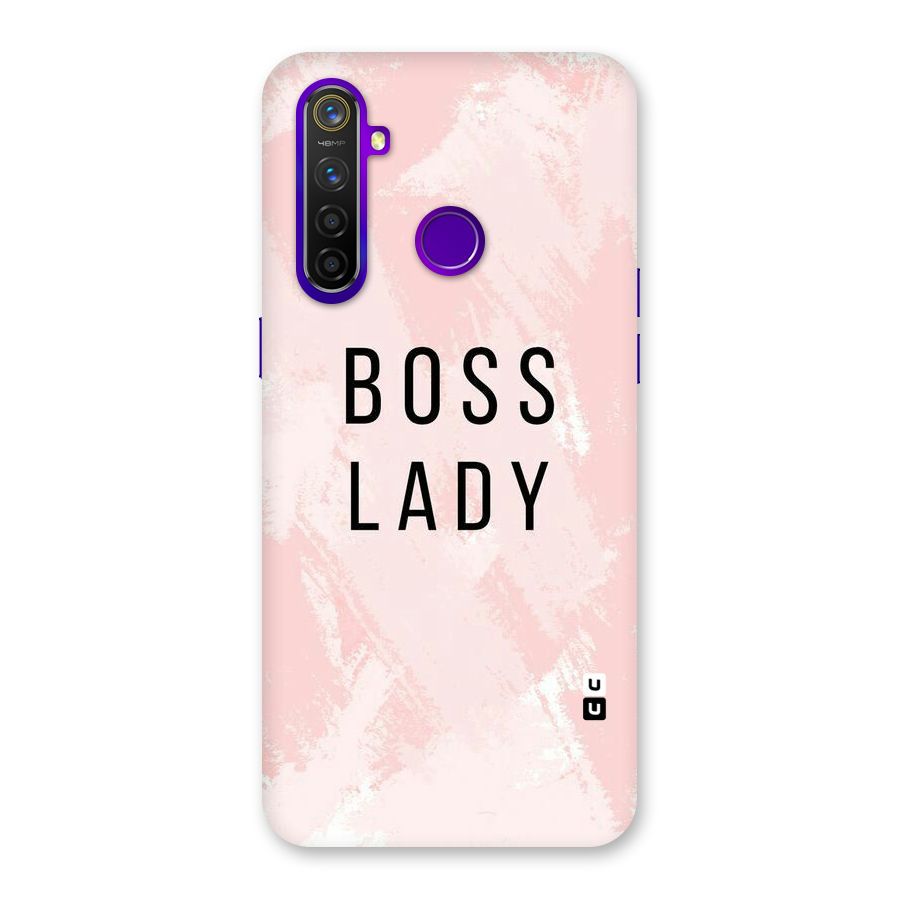 Boss Lady Pink Back Case for Realme 5 Pro
